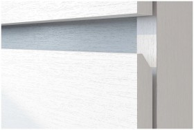 Модульная система "Токио" Пенал двухстворчатый Белый текстурный / Белый текстурный в Тевризе - tevriz.katalogmebeli.com | фото 3