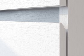 Модульная система "Токио" Тумба прикроватная Белый текстурный / Белый текстурный в Тевризе - tevriz.katalogmebeli.com | фото 4