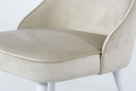 Набор стульев Милан 2 шт (пломбир велюр/белый) в Тевризе - tevriz.katalogmebeli.com | фото 5