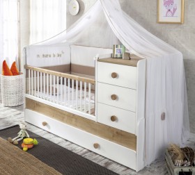 NATURA BABY Детская кровать-трансформер 20.31.1015.00 в Тевризе - tevriz.katalogmebeli.com | фото 1