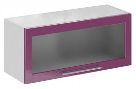 Олива ПГС 800 шкаф верхний горизонт. стекло Снег глянец в Тевризе - tevriz.katalogmebeli.com | фото