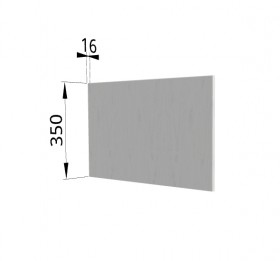 Панель торцевая (для шкафа горизонтального глубокого) ГПГ Капля (Белый) в Тевризе - tevriz.katalogmebeli.com | фото