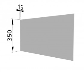 Панель торцевая (для шкафа горизонтального глубокого) ГПГ Ройс (Белый софт) в Тевризе - tevriz.katalogmebeli.com | фото