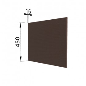 Панель торцевая (для шкафа горизонтального глубокого высокого) ГВПГ Квадро (Шоколад кожа) в Тевризе - tevriz.katalogmebeli.com | фото