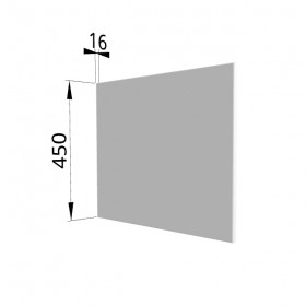 Панель торцевая (для шкафа горизонтального глубокого высокого) ГВПГ Ройс (Белый софт) в Тевризе - tevriz.katalogmebeli.com | фото