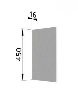 Панель торцевая (для шкафа горизонтального высокого) ВПГ Гарда (Белый) в Тевризе - tevriz.katalogmebeli.com | фото