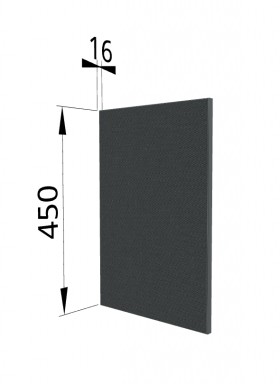 Панель торцевая (для шкафа горизонтального высокого) ВПГ Квадро (Железо) в Тевризе - tevriz.katalogmebeli.com | фото