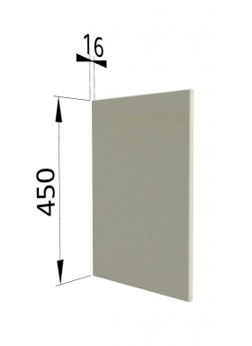 Панель торцевая (для шкафа горизонтального высокого) ВПГ Квадро (Ваниль кожа) в Тевризе - tevriz.katalogmebeli.com | фото