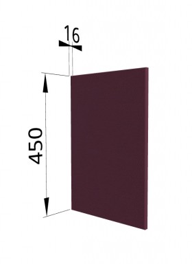 Панель торцевая (для шкафа горизонтального высокого) ВПГ Квадро (Виноград) в Тевризе - tevriz.katalogmebeli.com | фото