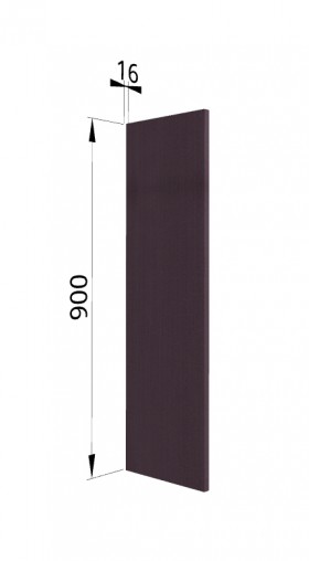 Панель торцевая (для шкафа верхнего высокого) ВП Тито, Гарда (Пурпур) в Тевризе - tevriz.katalogmebeli.com | фото