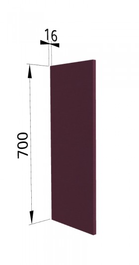 Панель торцевая П Квадро (для шкафа верхнего) Виноград в Тевризе - tevriz.katalogmebeli.com | фото