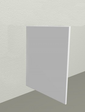 Панель торцевая С Капля (для шкафов нижних) Белый в Тевризе - tevriz.katalogmebeli.com | фото