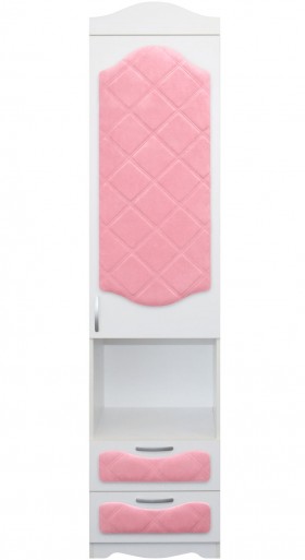Пенал с ящиками серии Иллюзия 36 Светло-розовый в Тевризе - tevriz.katalogmebeli.com | фото 1