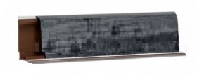 Плинтус LB-37, L=3000мм, каньон (черный) в Тевризе - tevriz.katalogmebeli.com | фото 1