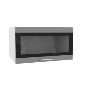 Ройс ГВПГСФ 800 Шкаф верхний горизонтальный (Черника софт/корпус Серый) в Тевризе - tevriz.katalogmebeli.com | фото