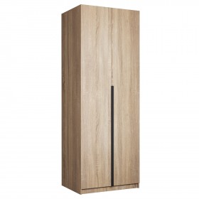 Шкаф 2-х дверный Локер "гармошка" Дуб Сонома (полки) в Тевризе - tevriz.katalogmebeli.com | фото 1