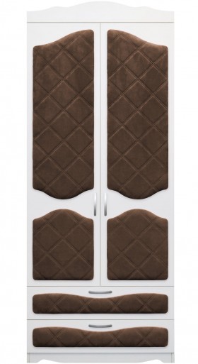 Шкаф 2-х створчатый с ящиками серии Иллюзия 08 Шоколад в Тевризе - tevriz.katalogmebeli.com | фото