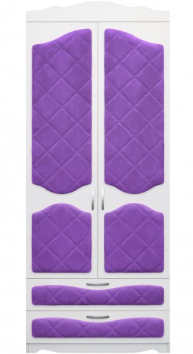 Шкаф 2-х створчатый с ящиками серии Иллюзия 32 Фиолетовый в Тевризе - tevriz.katalogmebeli.com | фото