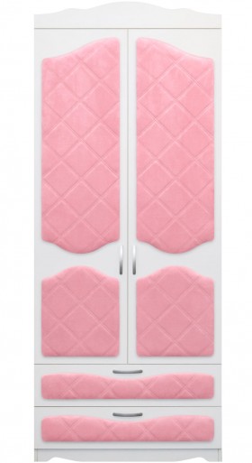 Шкаф 2-х створчатый с ящиками серии Иллюзия 36 Светло-розовый в Тевризе - tevriz.katalogmebeli.com | фото