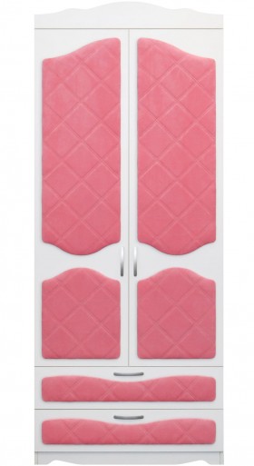 Шкаф 2-х створчатый с ящиками серии Иллюзия 89 Розовый в Тевризе - tevriz.katalogmebeli.com | фото