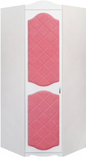 Шкаф угловой Иллюзия 89 Розовый в Тевризе - tevriz.katalogmebeli.com | фото