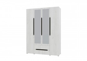Шкаф 4-х створчатый с ящиками и зеркалами Вега (Прованс) в Тевризе - tevriz.katalogmebeli.com | фото