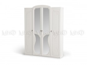 Шкаф 4-створчатый Мария (Белый глянец) в Тевризе - tevriz.katalogmebeli.com | фото