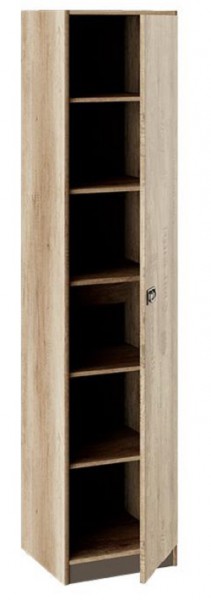 Шкаф для белья «Пилигрим» (Дуб Каньон светлый, Фон серый) в Тевризе - tevriz.katalogmebeli.com | фото 2