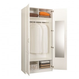 Шкаф для одежды 13.134 Ливерпуль (Белый, ясень ваниль НМ-1012-100 ПВХ) в Тевризе - tevriz.katalogmebeli.com | фото 3