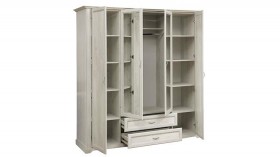 Шкаф для одежды "Сохо" (бетон пайн белый/2 ящика/зеркало) в Тевризе - tevriz.katalogmebeli.com | фото 6