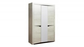 Шкаф для одежды "Лючия" (3-х дв.) (венге / белый) в Тевризе - tevriz.katalogmebeli.com | фото 1