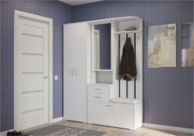 шкаф для одежды Домино 600 Белый в Тевризе - tevriz.katalogmebeli.com | фото 3