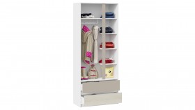 Шкаф для одежды комбинированный «Сканди» Дуб Гарден/Белый/Глиняный серый в Тевризе - tevriz.katalogmebeli.com | фото 3