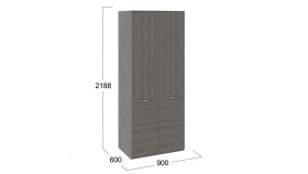 Шкаф для одежды с 2 дверями «Либерти» Хадсон в Тевризе - tevriz.katalogmebeli.com | фото 2