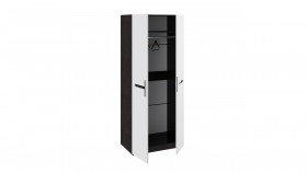 Шкаф для одежды с 2-мя дверями «Фьюжн» Белый глянец/Венге Линум в Тевризе - tevriz.katalogmebeli.com | фото 3