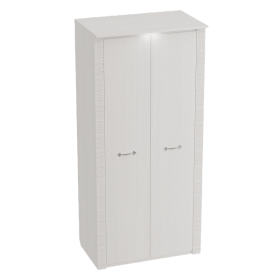 Шкаф двухдверный Элана 645 Бодега белая в Тевризе - tevriz.katalogmebeli.com | фото 1