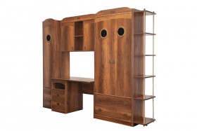 Шкаф комбинированный для белья «Навигатор» (Дуб Каньон) в Тевризе - tevriz.katalogmebeli.com | фото 6