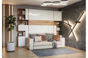 Шкаф-кровать с диваном Дина в Тевризе - tevriz.katalogmebeli.com | фото