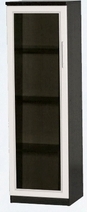 Шкаф нижний со стеклодверью ДЛЯ ГОСТИНОЙ ШНС-450 Венге/Дуб выбеленный в Тевризе - tevriz.katalogmebeli.com | фото