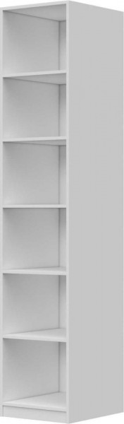 Шкаф ШР-1 зеркало, правый, Вива (Белый/Белый глянец/Платина) в Тевризе - tevriz.katalogmebeli.com | фото 3