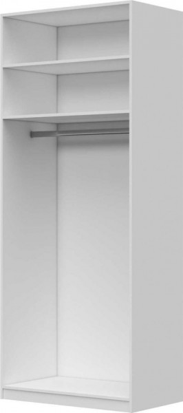Шкаф ШР-2 без зеркал, Вива (Белый/Белый глянец/Платина) в Тевризе - tevriz.katalogmebeli.com | фото 2