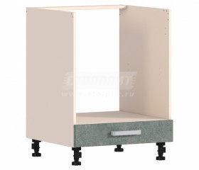 Шкаф-стол РСД-1-60 под духовку Регина 20 (Бетон серый/корпус Белый) в Тевризе - tevriz.katalogmebeli.com | фото