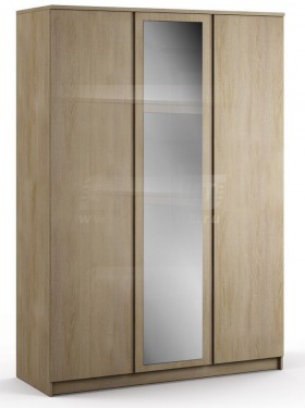 Веста СБ-2258 Шкаф 3х дверный с зеркалом Дуб Сонома в Тевризе - tevriz.katalogmebeli.com | фото 1