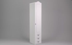 Шкаф угловой Бэлла с ящиками (Выбеленное дерево/Белый) в Тевризе - tevriz.katalogmebeli.com | фото 2