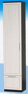 Шкаф высокий с ящиком ДЛЯ ГОСТИНОЙ ШВЯ-450 Венге/Дуб выбеленный в Тевризе - tevriz.katalogmebeli.com | фото 2