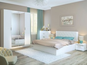 Спальня Тиффани (Белый текстурный) в Тевризе - tevriz.katalogmebeli.com | фото