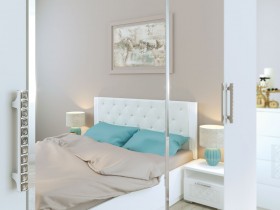 Спальня Тиффани (Белый текстурный) в Тевризе - tevriz.katalogmebeli.com | фото 2