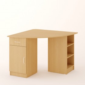 Угловой компьютерный стол 2 (Белёный дуб) в Тевризе - tevriz.katalogmebeli.com | фото