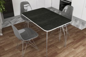 Стол обеденный Титан Черный Распродажа в Тевризе - tevriz.katalogmebeli.com | фото 5