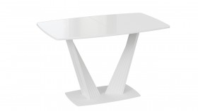 Стол раздвижной «Фабио» Тип 1 Белый в Тевризе - tevriz.katalogmebeli.com | фото 4